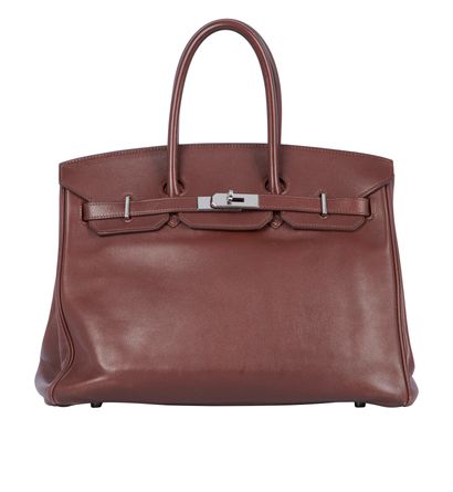 Birkin 35, &pound;6,500, Handbags, Red, Leather, Front view